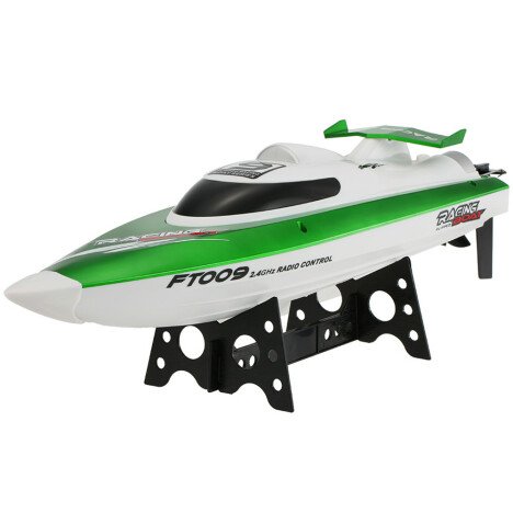 Barca cu telecomanda iUni FT009 Top Speed Racing Flipped Boat, Verde