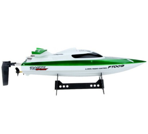 Barca cu telecomanda iUni FT009 Top Speed Racing Flipped Boat, Verde